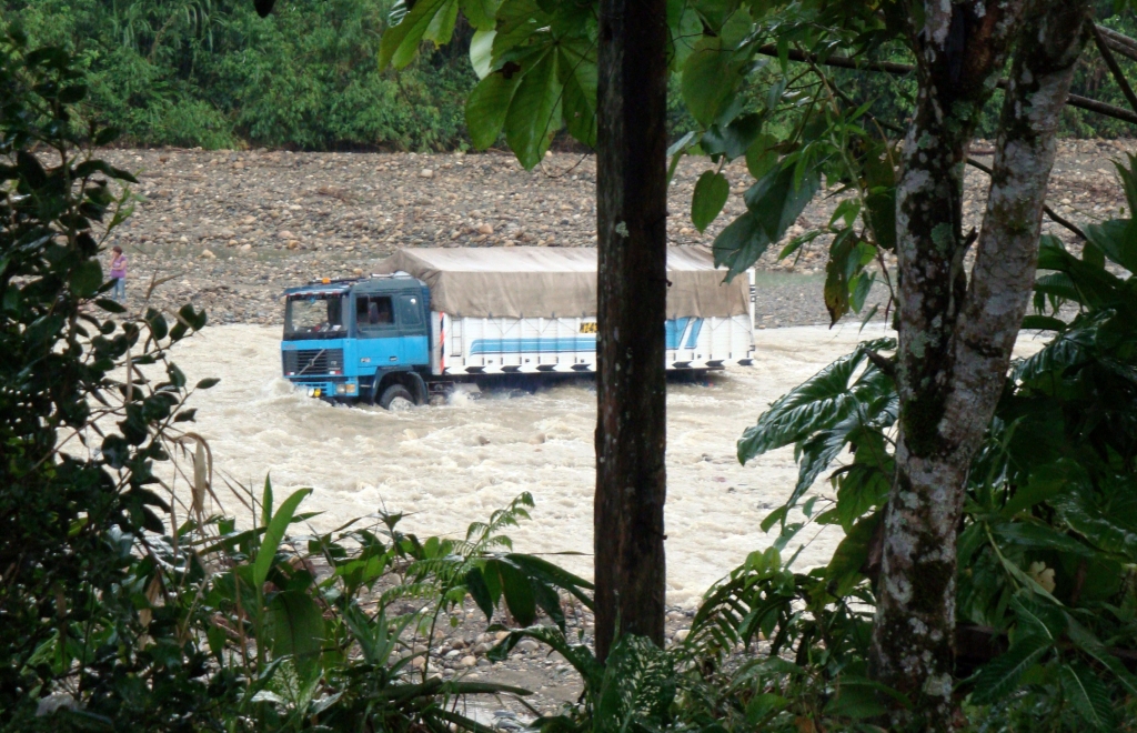 Lorry in Amazon River