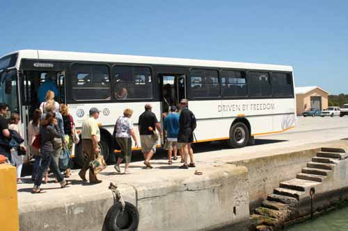 People Doing a Bus Tour