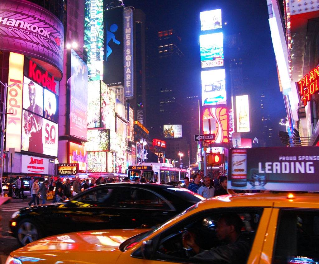 New York Times Square After Dark