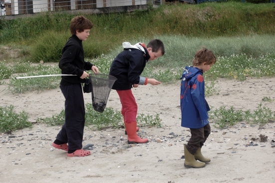 Children Playing in Sand