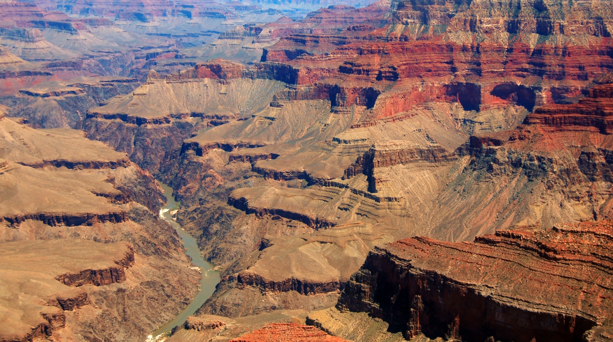 Grand Canyon Colorado River from Helicopter