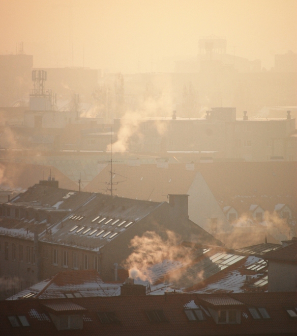 Mist and Smoke over Bratislava