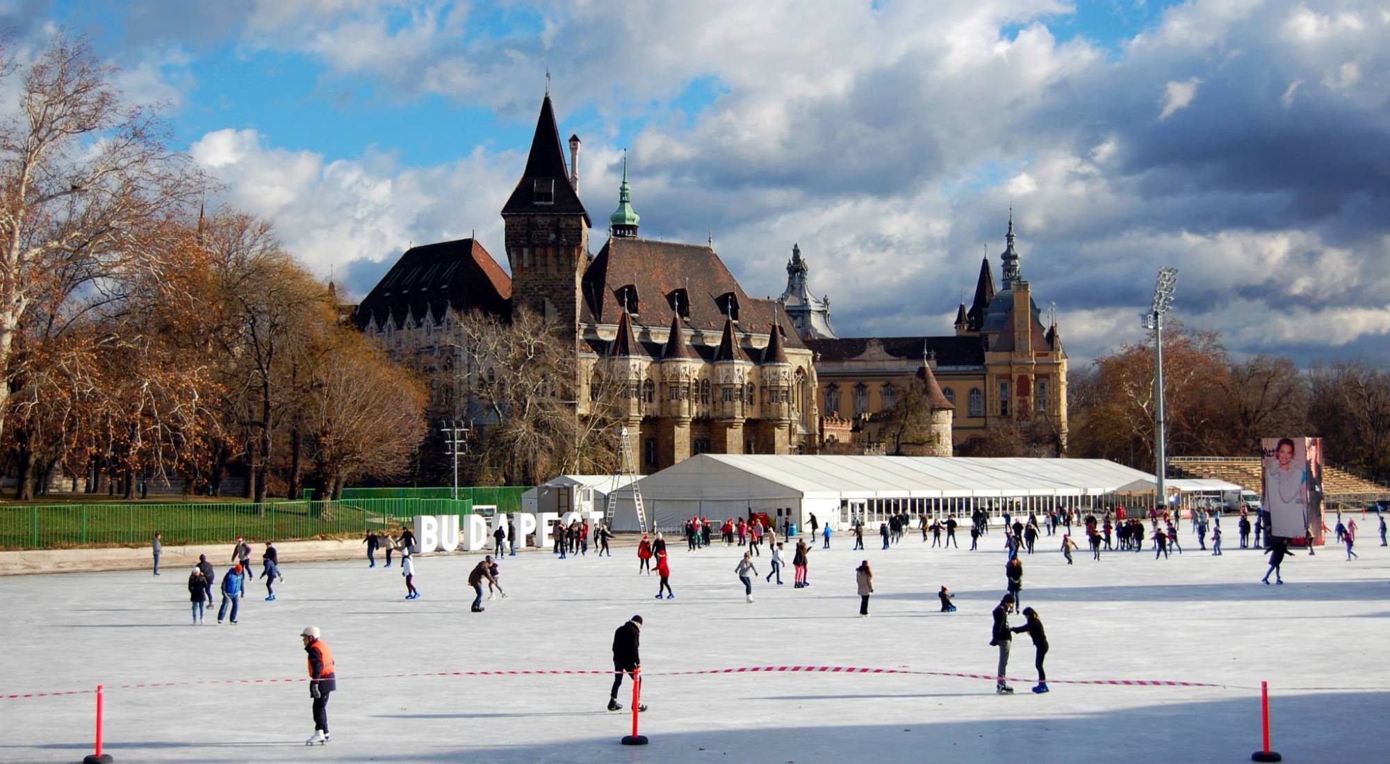 Budapest Ice Skating in December