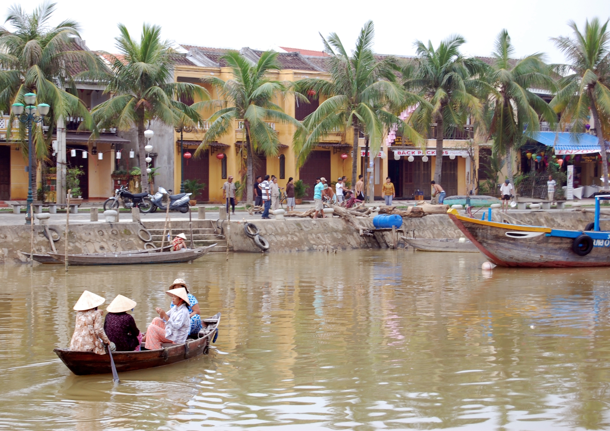 Hoi An is a picturesque town I visited on a motorcycle tour in Vietnam.