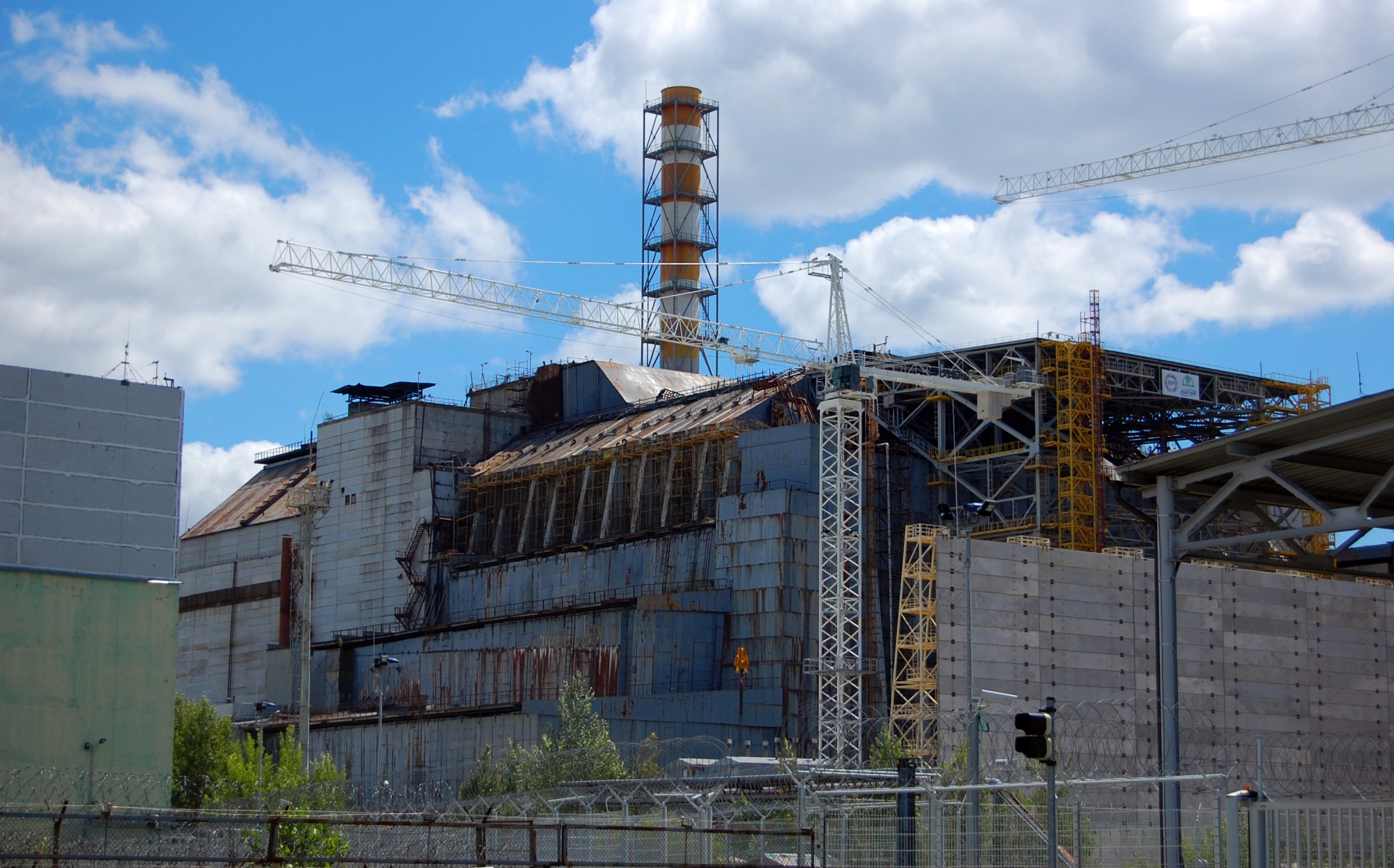 Visiting Chernobyl includes seeing the destroyed nuclear reactor.