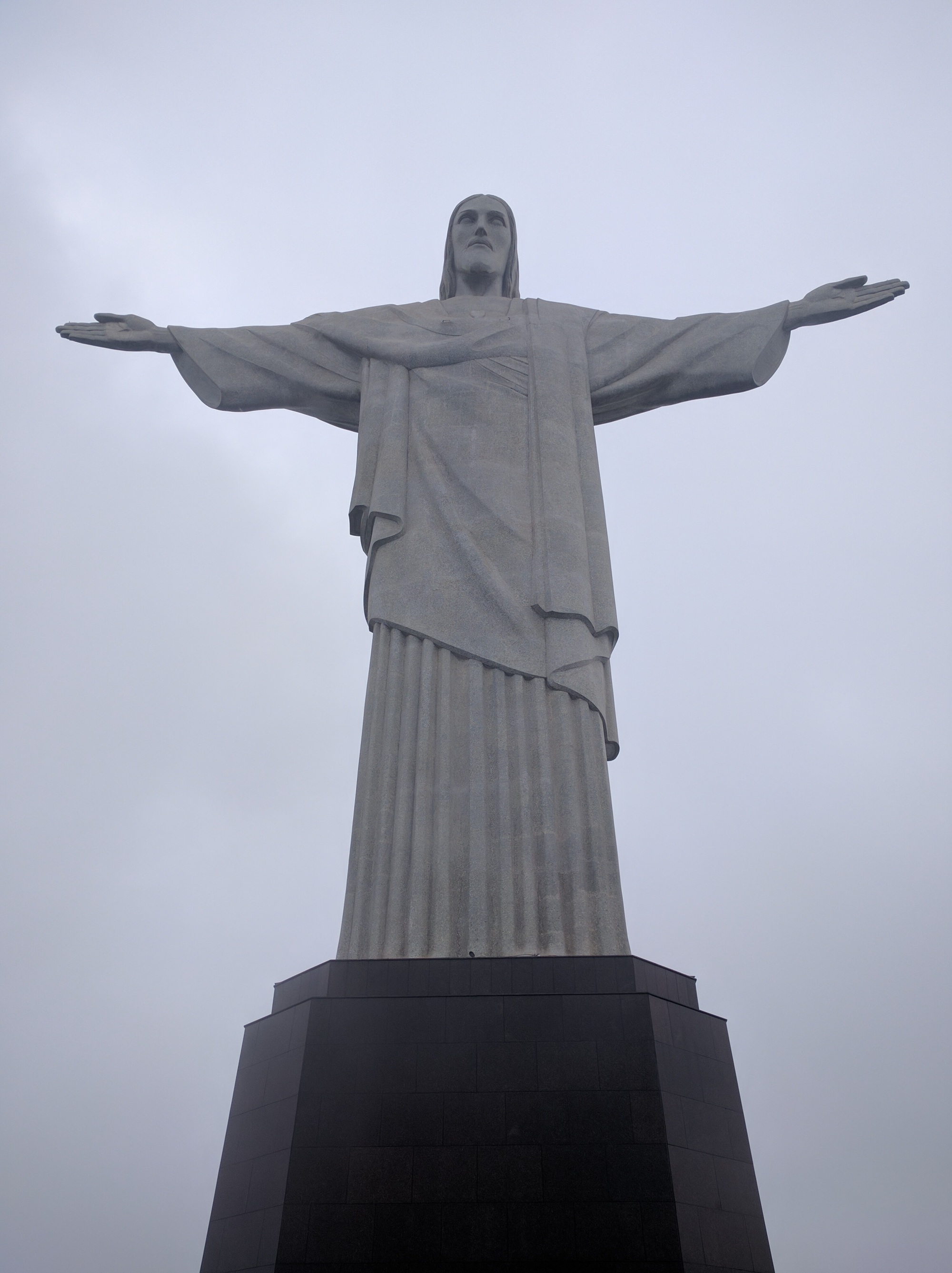 The weirdest thing about the Christ the Redeemer statue is not that it's often cloudy